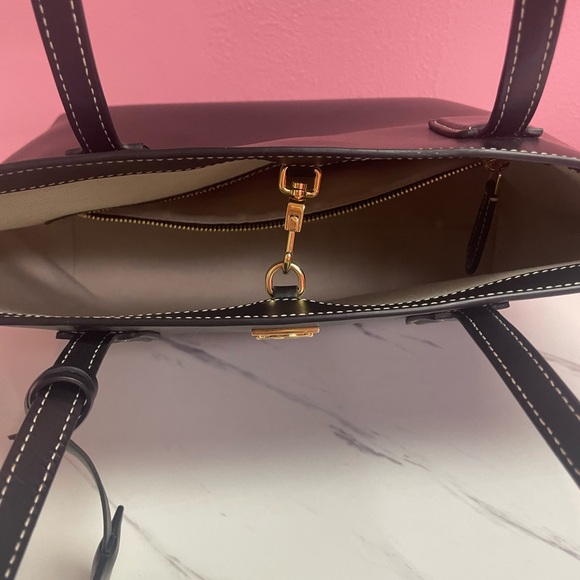 Burberry TB Monogram Leather Tote - Picture 4 of 8